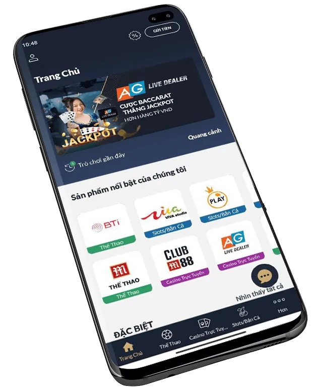 Giao diện thân thiện của ứng dụng di động Gacam67 tải app